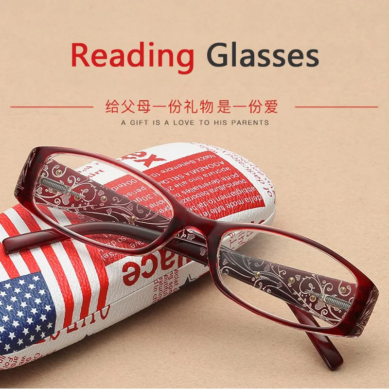 Модные женские стильные очки для чтения с высокой четкостью, полимерные очки с линзами, устойчивые к усталости, простые очки для пожилых людей