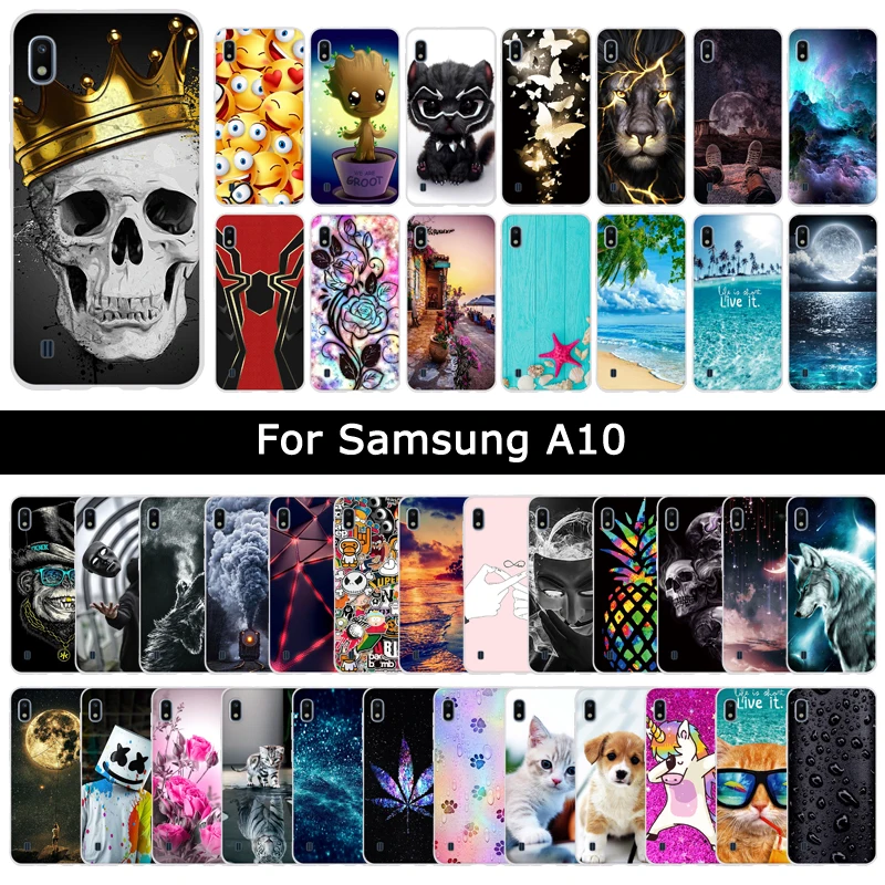 

Luxury Case For Samsung Galaxy A10 A 10 Soft Silicone TPU Cartoon Cute Patterned Protective Cover Phone Shell Cases Fundas Coque