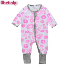 Ubetoku Newborn Baby cotton Clothes Infant Rompers Long Sleeve twins lips Print One Pieces boy girls