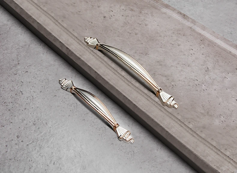 Aluminum Alloy Cabinet Handles Solid Kitchen Cupboard Pulls (5)