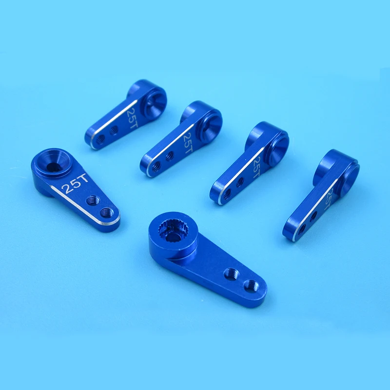 2PCS Reinforced Steering Servo Arm CNC Metal 25T Servo Arms L26.5*7*M3