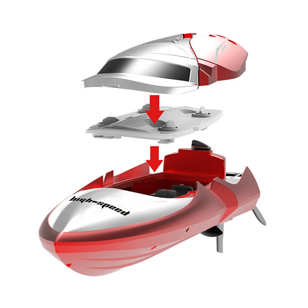 

TKKJ H106 2.4G High Speed RC Boat 7.4V 600mAh Battery LCD Display Remote Control Boat 2.4GHz Wireless Racing Boat