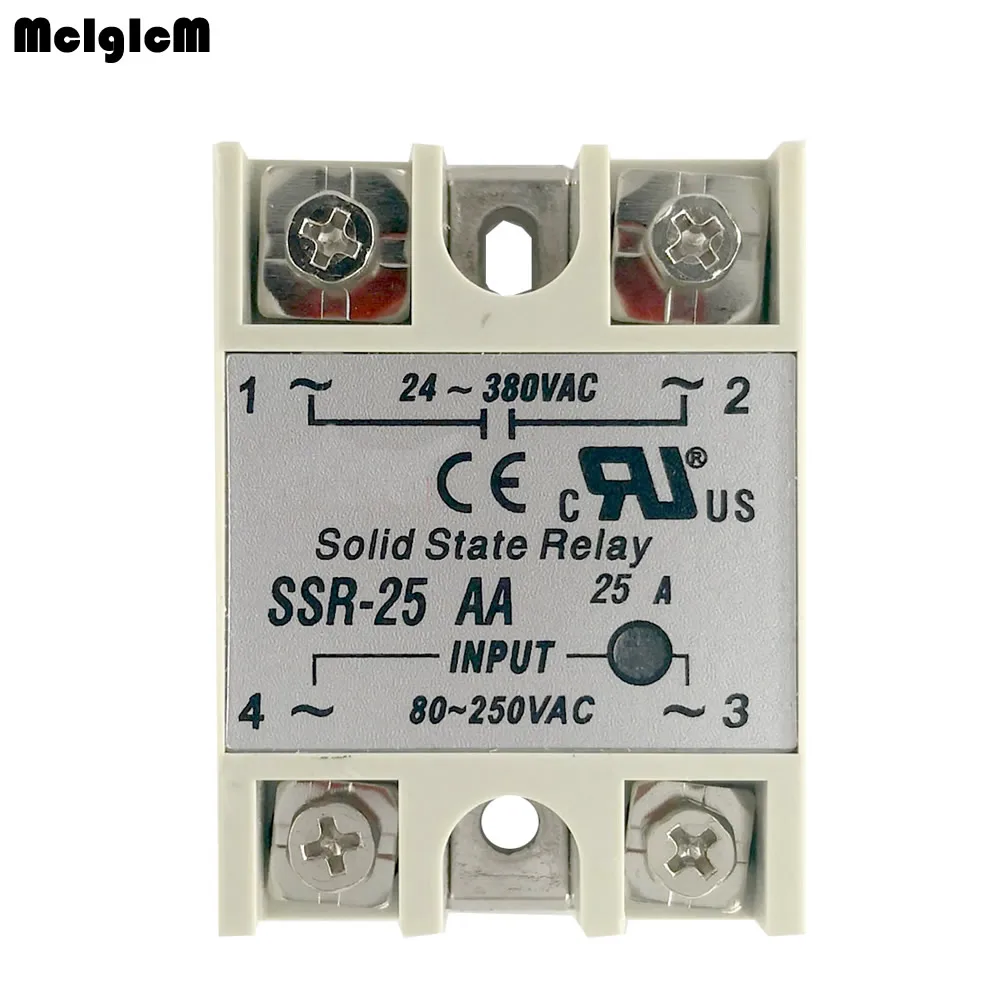

10pcs/lot solid state relay SSR-25AA 25A actually 80-250V AC TO 24-380V AC SSR 25AA relay solid state