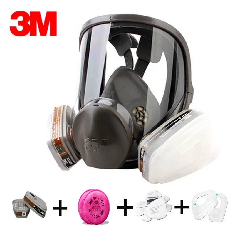 baratas Original 3 m 6800 Marca máscara de gás respirador respirador máscara de proteção contra gases Orgânicos com 6001 2091 fiter