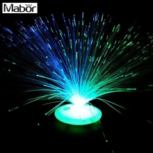Mabr Цвет Изменение светодиодный волоконно-оптический Ночник светильник стенд декор для детей Рождественский подарок