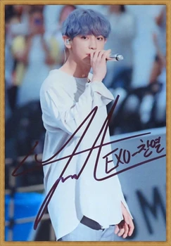 

hand signed EXO Park Chan Yeol autographed photo 6 inches free shipping K-POP 022018C