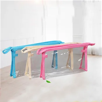 

High Quality Transparent PVC Cosmetic bag Portable Outdoor Travel Organizer Clear Makeup Bag Toiletry Wash Bag