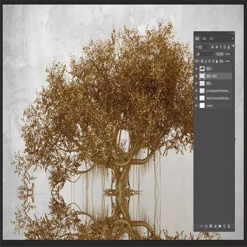 3D three-dimensional golden fortune tree wealth source wide into professional custom mural wholesale wallpaper poster photo wall 3D three-dimensional golden fortune tree wealth source wide into professional custom mural wholesale wallpaper poster photo wall