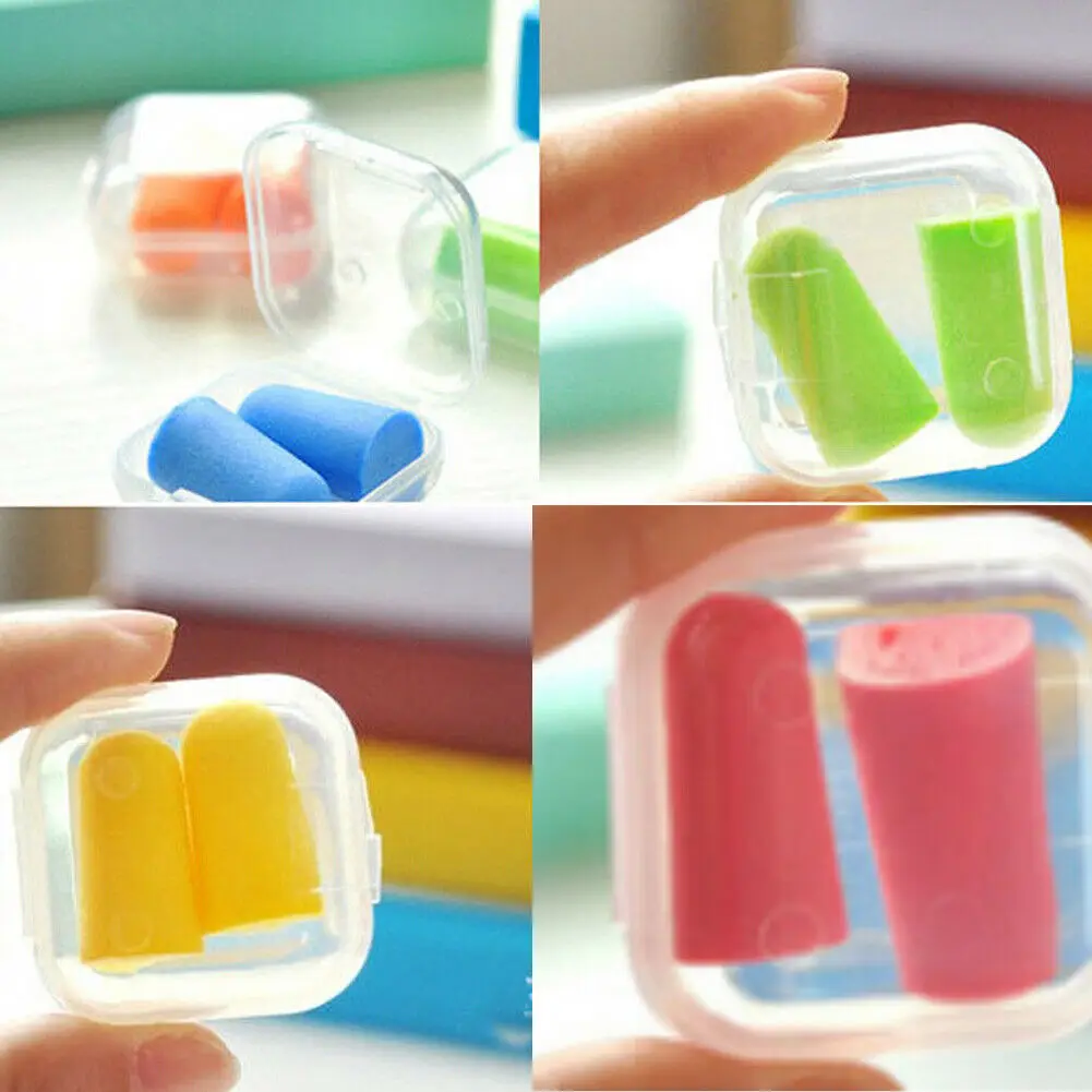 

Protector Sleep Ear Plug Travel Noise Reducer Soft Foam Earplug 1 Pairs Candy Color