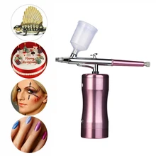 Аэрограф набор распылитель насос ручка набор легкий мини портативный красивый воздушный компрессор комплект для художественной живописи тату торт Спрей модель