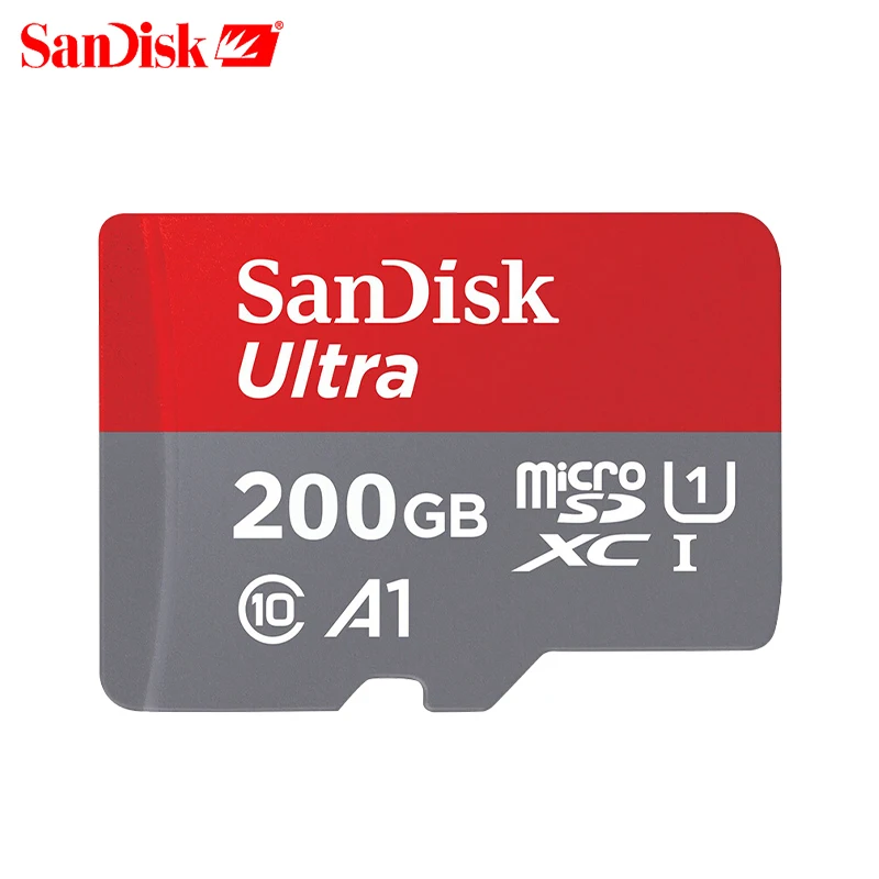 Карта памяти Sandisk Оригинальная карта Micro sd класса 10 16 ГБ 32 64 128 200 256 400 гб TF