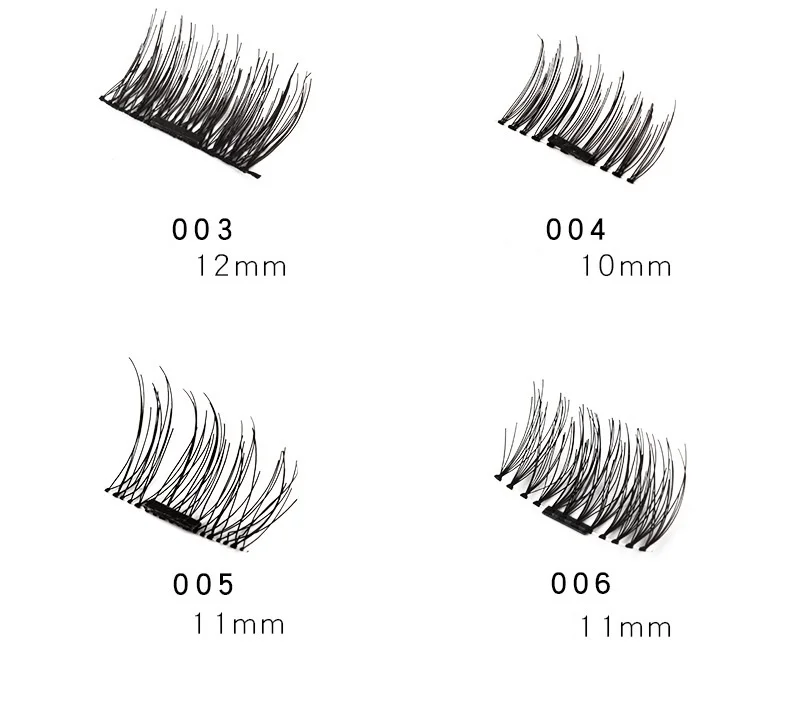 4 шт/2 пары магнитные ресницы 3D ручной работы норковые многоразовые магнитные накладные ресницы полная полоса натуральные мягкие волосы магнит ресницы 30