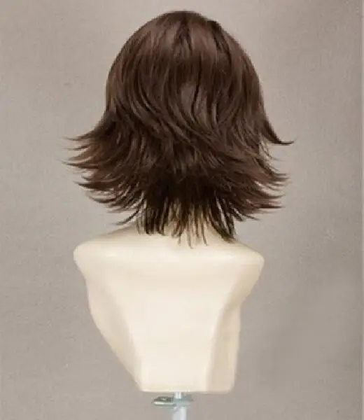 Final Fantasy FF10 X2 Yuna короткие коричневые стиле Жаростойкие накладные волосы Косплэй костюм парик+ парик Кепки
