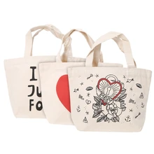 THINKTHENDO женские холщовые сумки для девочек Сумка для пикника ланча пляжные сумки через плечо для покупок