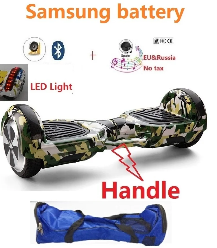 6,5 "eléctrico scooter Samsung batería Smart balance rueda scooter hoverboard skateboard
