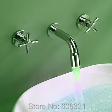 Superfaucet Wholesale Waterfall Faucet,Wall Faucet,LED Faucet,Mixer Tap,Water Tap Bathroom,Torneira Banheiro