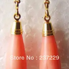 Цена^ ювелирных розовый коралл капельного GP Серьги