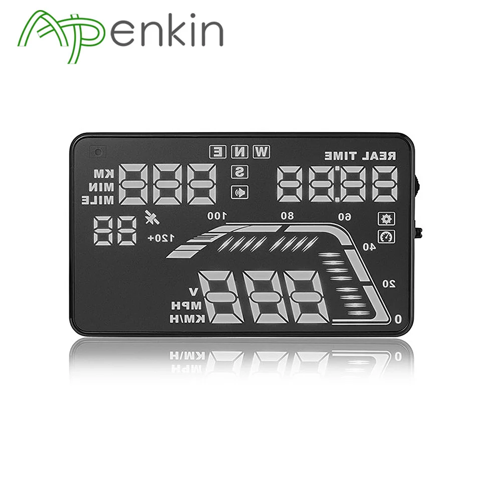 

HUD Q7 5.5'' Universal GPS Multi-function Car Head Up Display Speedometers Overspeed Warning Dashboard Windshield Projector