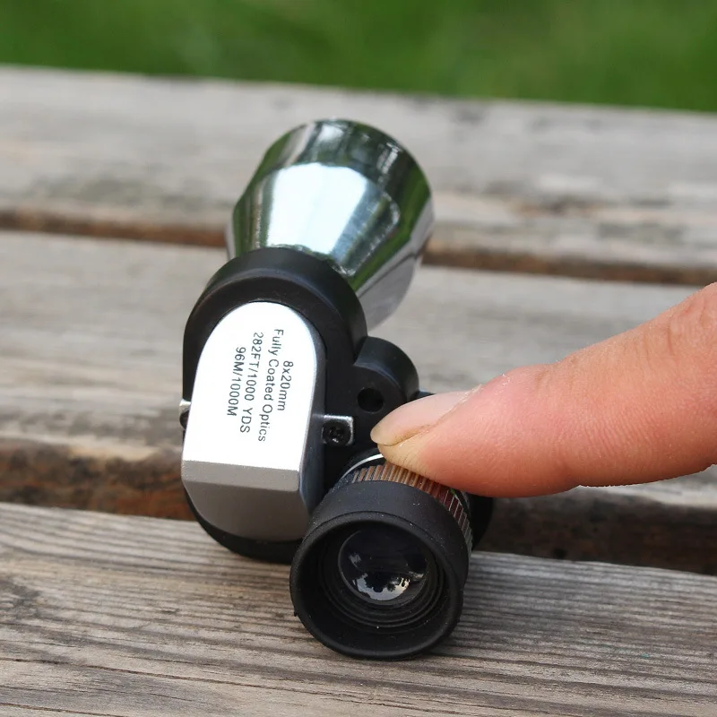 مصغرة 8x20 أحادي تلسكوب تعديل منخفضة ضوء منظار رؤية ليلية الإكتشاف نطاق الصيد مراقبة الطيور