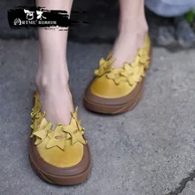 Artmu/Модная женская обувь из мягкой свиной кожи; Лоферы ручной работы из натуральной кожи; женская обувь; sapatos femininos; модная обувь