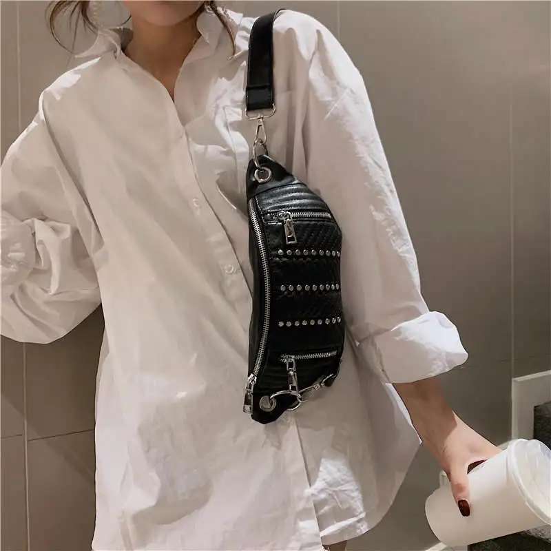 Женская поясная сумка Tuladuo модная женская сумка на плечо с заклепками женская сумка на плечо горячая распродажа