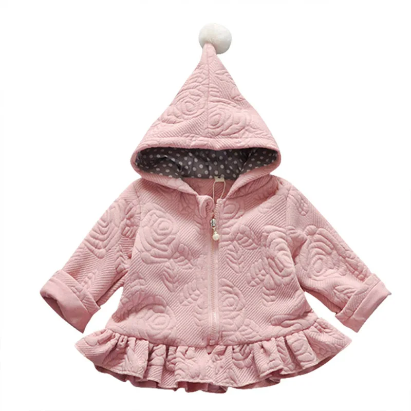 2017 New Fashion Girls Jacket Cute Solid Hooded Long Sleeve Winter ...