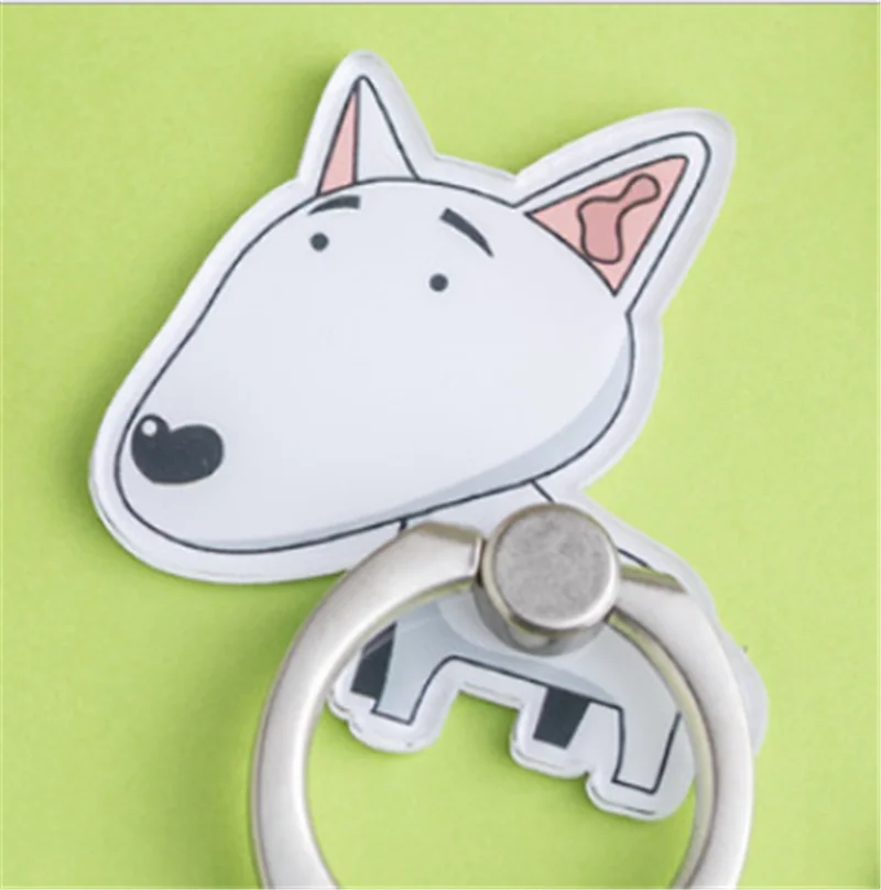 UVR собака мобильный телефон стенд держатель хаски собака палец кольцо смартфон далматинцев держатель подставка для iPhone Xiaomi huawei все телефон - Цвет: 4