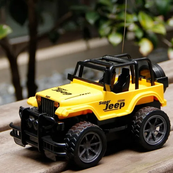 RC Jeep 1/24 Дрифт скорость радио внедорожник дистанционное управление внедорожный автомобиль руль RC внедорожник джип автомобиль игрушка желтый красный игрушки