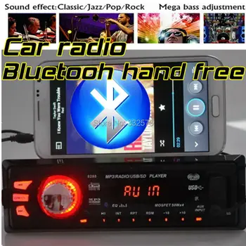 

2015 New 12V Car radio FM Radio MP3 Audio Player Bluetooth function Phone hand free USB/SD card MMC aux-in audio In-Dash 1 DIN