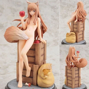 

20cm Figurine Japanese Anime Spice and Wolf Holo PVC Action Figures Sexy Girl Model Toys Gift PVC Collection For Christmas
