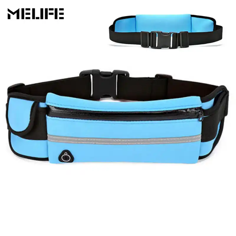 Melife Outdoor Running Waist Bags Waterproof For Mobile Phone Jogging Belt Belly Bag Women Gym Fitness Lady Sports Pocket