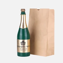 Free shipping Interesting and Novel Magic Trick Magic Vanishing Champagne Bottle Green