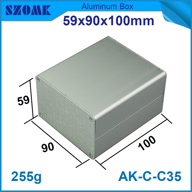 

1 piece aluminum project case in silver color high quality custom CNC aluminum junction box for diy electronics used to GPS