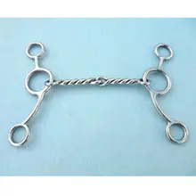 ГАГ бит лошадь Оборудование 11,5 см витой проволоки мундштук конский бит