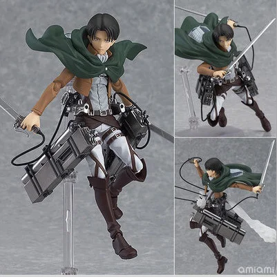 Attack On Titan Action Figure Shingeki No Kyojin Mikasa Ackerman PVC Figma Anime
