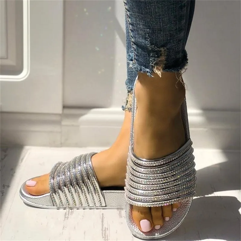 Женская обувь Сандалии Шлепанцы Сезон лето Zapatos De Mujer Нескользящие тапочки из