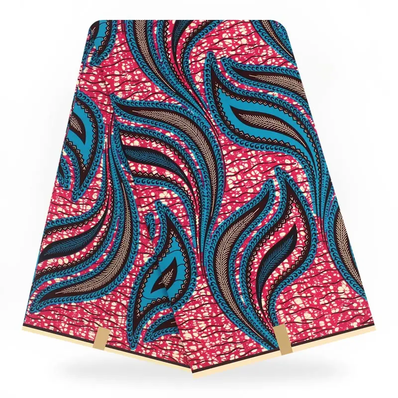 Новая хлопковая ткань африканская ткань оптовая продажа 2018 Анкара африканские принты Ткань 6 ярдов супер воск ткань для платья 30