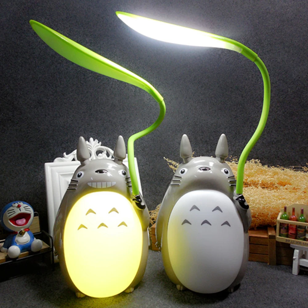 Cute Totoro Desk Lamp Led Reading Table Lamps Kawaii Night Light Usb