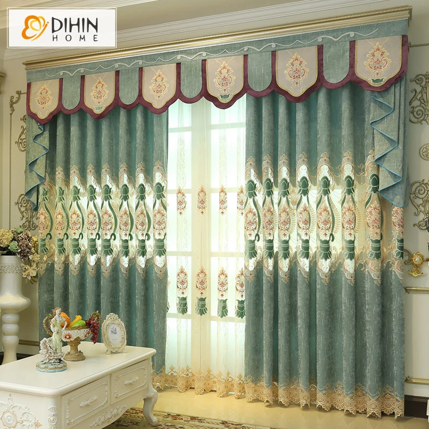 Dihin luxury embroidered european curtains for livering room customized curtain window drapes for home decor in curtains from home garden on Dihin luxury embroidered european curtains for livering room customized curtain window drapes for home decor in curtains from home garden on