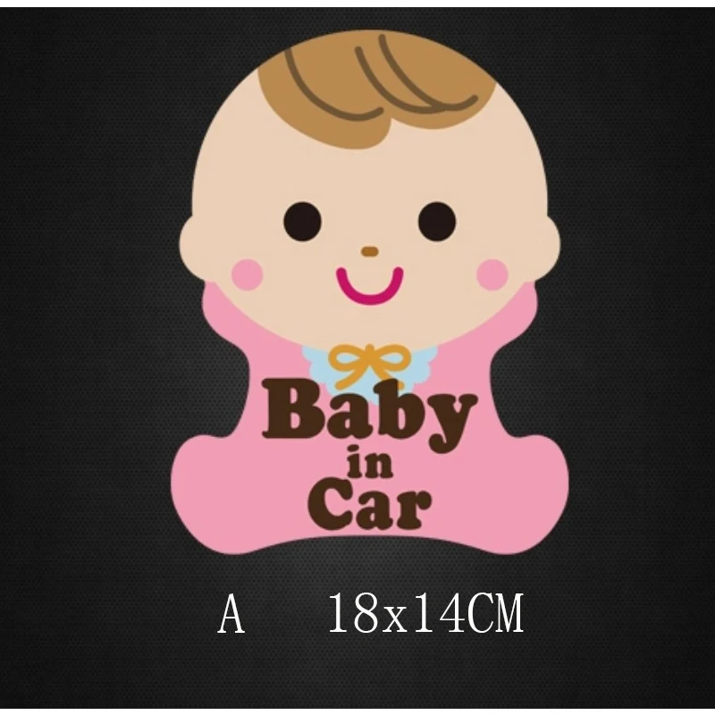 

Car Safety Stickers Baby On Board Trucks SUV Fit Bumpers Window Light/Night Reflective Safety Caution Vinyl Decal Sign DB039