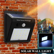 Mising светодиодный светильник на солнечной батарее с датчиком движения, беспроводной светильник на солнечной батарее, настенный светильник для сада, для двора, для безопасности, для улицы, водонепроницаемый, IP 65