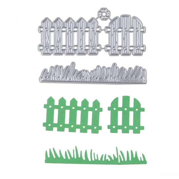 Металлический Сталь трава забор цветочного сада трафаретная пресс-форма для DIY Скрапбукинг альбом Бумага карты фото декоративное мастерство, suzani высечки