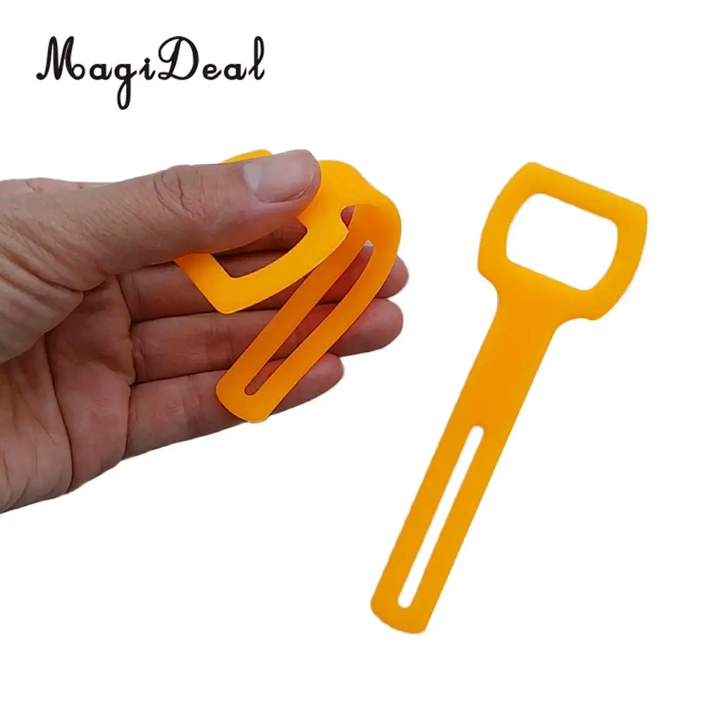 MagiDeal 2 Pcs Flexible Silicone Octopus Holder Straps Square 2nd Stage Regulator Retainer for Underwater Scuba Diving Diver