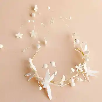 

Velet Butterfly Bridal Headwear Hairbands Gorgeous Wedding Ornament Dragonfly Flower Hair Styling Accessories Headpiece XL066