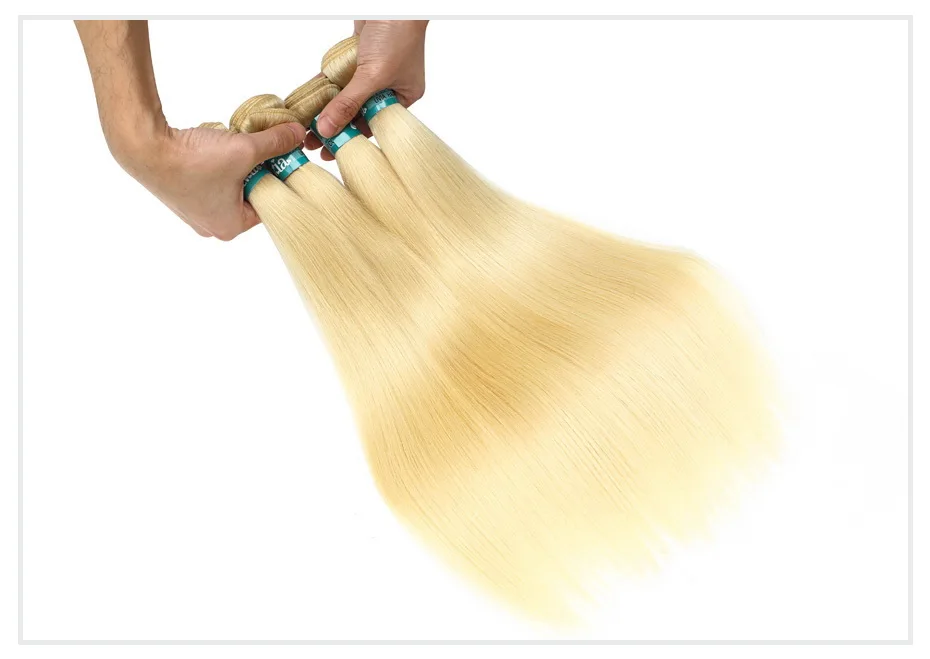  Blonde Bundles Straight Human Hair (13)