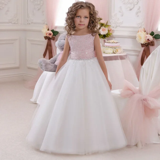 Vestidos para niñas en color blanco Outlet