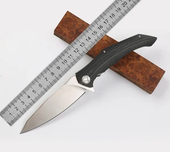 

High-end Folding Knife D2 Blade G10+Steel Handle EDC Tactical carambit Camping Bushcraft hunting Survival Military Multitool