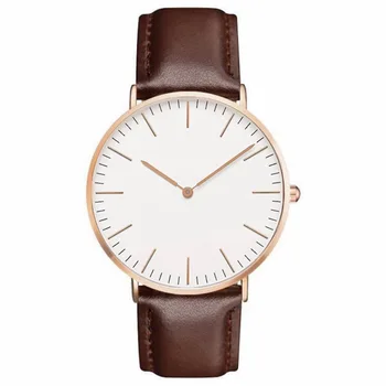 

2019 relogio masculino watches men Fashion Sport Stainless Steel Case Leather Band watch Quartz Business Wristwatch reloj hombre