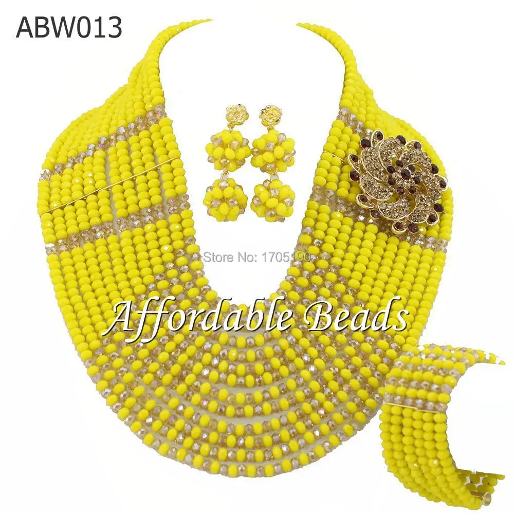Hot Selling African Beads Jewelry Set Unique Designed Costume Jewelry