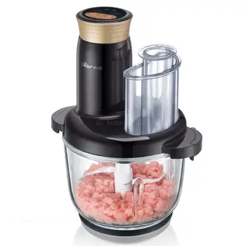 

Kitchen 2L Meat Grinder Thick glass Electric Slicer Food Mixer home Blender Microcomputer Control with 2 layer 4D blade